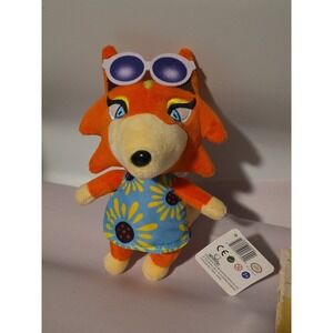 Animal Crossing Audi‎ Fox Plush Soft Stuffed Toy Anime 8" Orange Animal NWT